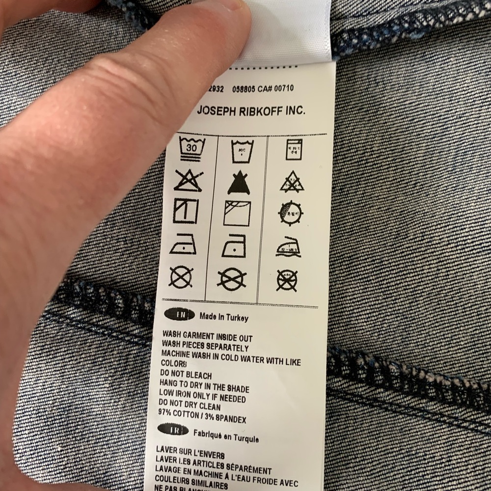 Sz S Joseph Ribkoff Jean Jacket - Picture 6 of 8